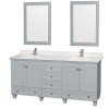 Acclaim 72" Oyster Grey (Vanity Only Pricing)